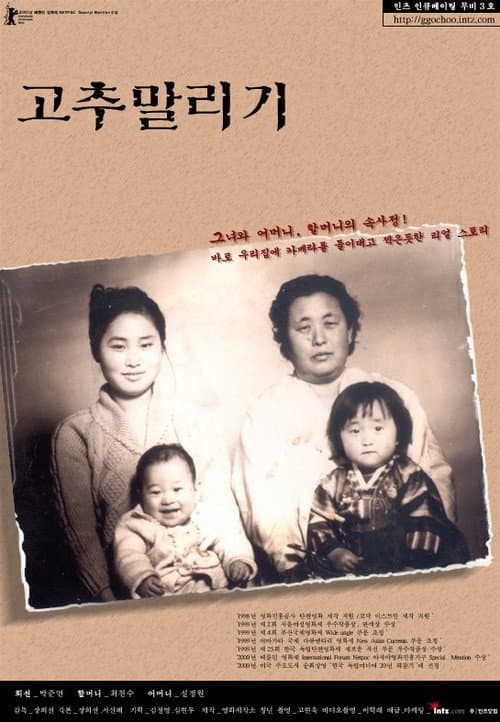 Plakat: 고추 말리기