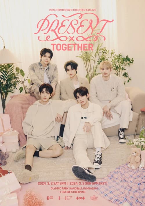Plakat: 2024 TXT FANLIVE PRESENT X TOGETHER