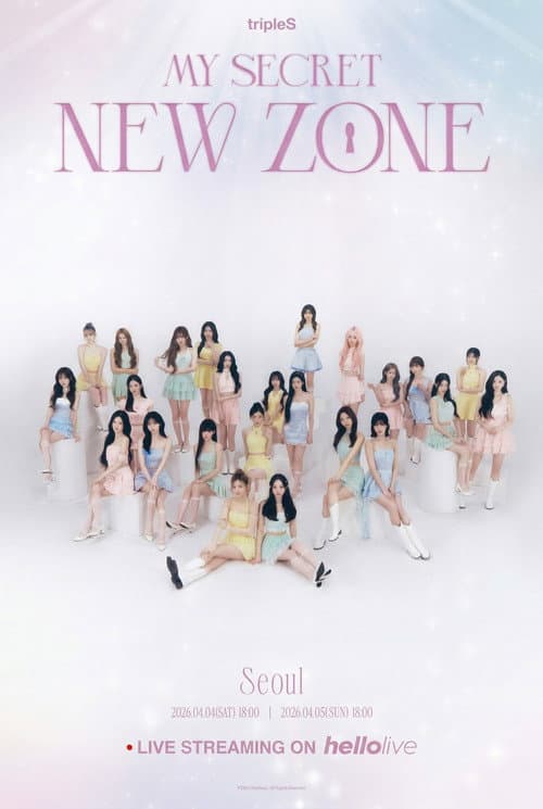 Plakat: tripleS OT 24 Concerts in Asia My Secret New Zone in Seoul