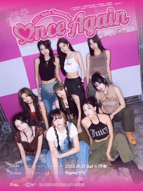 Plakat: Beyond Live - 2023 TWICE FANMEETING 〈ONCE AGAIN〉
