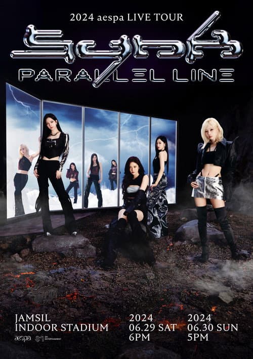 Plakat: 2024 aespa LIVE TOUR - SYNK：PARALLEL LINE - in SEOUL