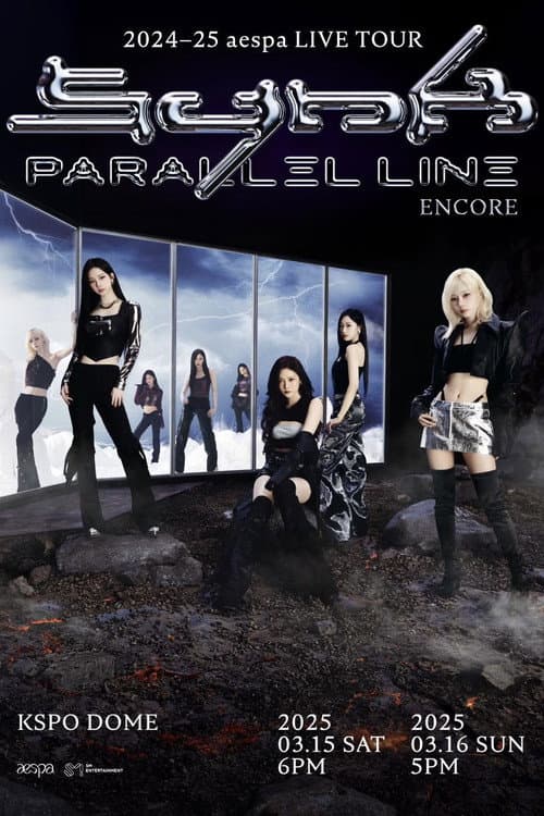 Plakat: 2024-25 aespa LIVE TOUR – SYNK：PARALLEL LINE – ENCORE