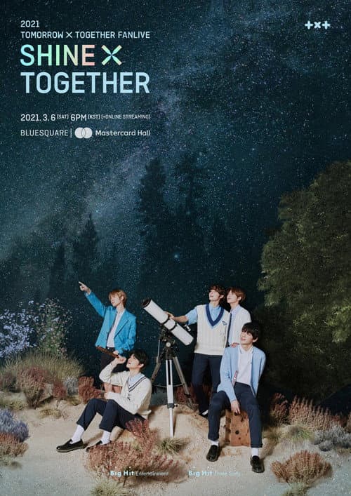 Plakat: 2021 TXT FANLIVE SHINE X TOGETHER