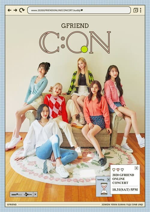 Plakat: 2020 GFriend Online Concert GFriend C:ON