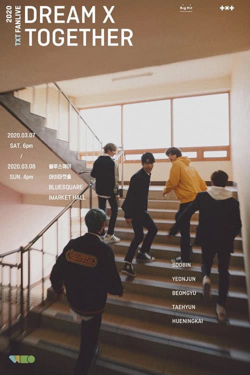Plakat: 2020 TXT FANLIVE DREAM X TOGETHER