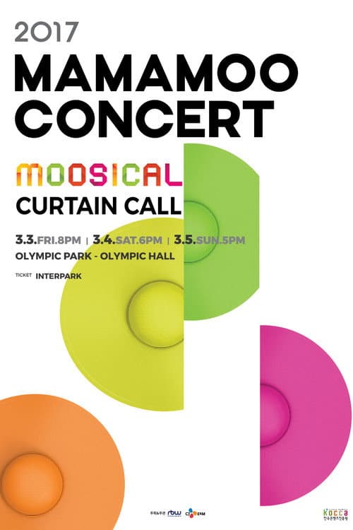 Plakat: MAMAMOO 2017 Concert: Moosical Curtain Call