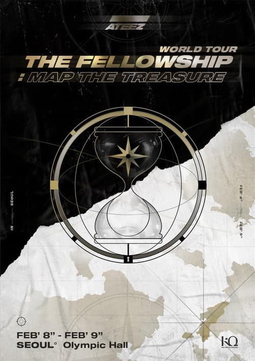 Plakat: ATEEZ WORLD TOUR [THE FELLOWSHIP: MAP THE TREASURE SEOUL