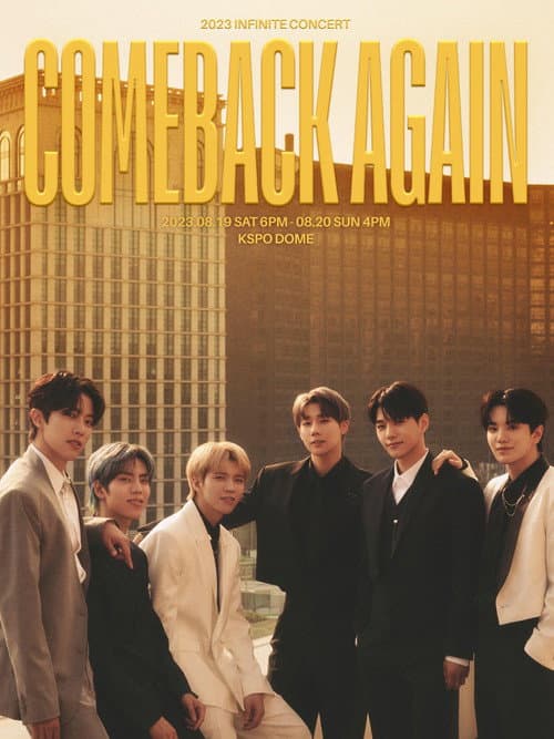 Plakat: INFINITE CONCERT 'COMEBACK AGAIN'