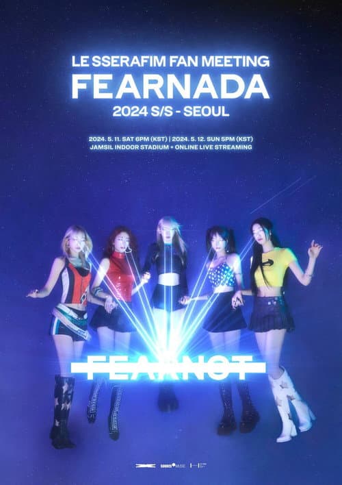 Plakat: LE SSERAFIM Fan Meeting [FEARNADA] 2024 S/S in Seoul