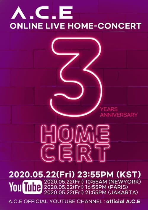 Plakat: A.C.E 'HOMECERT' 3RD DEBUT-ANNIVERSARY