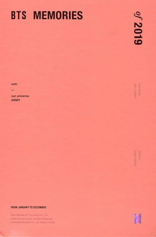 Plakat: BTS Memories of 2019