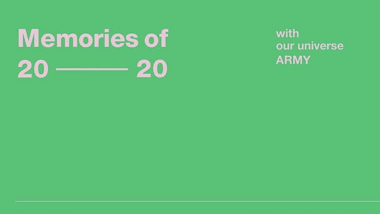 Kadr z BTS Memories of 2020