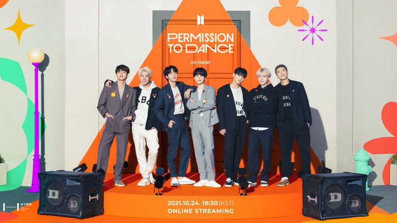 Kadr z BTS Permission to Dance On Stage