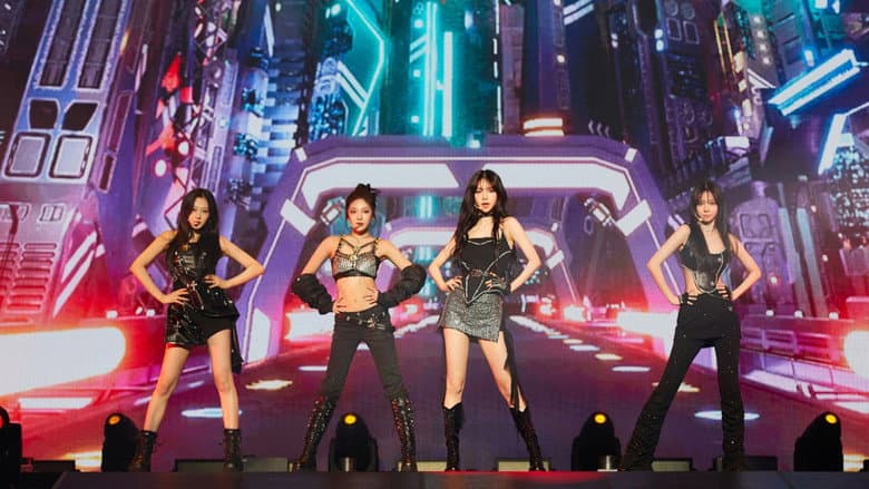 Kadr z aespa LIVE TOUR 2023 'SYNK: HYPER LINE'