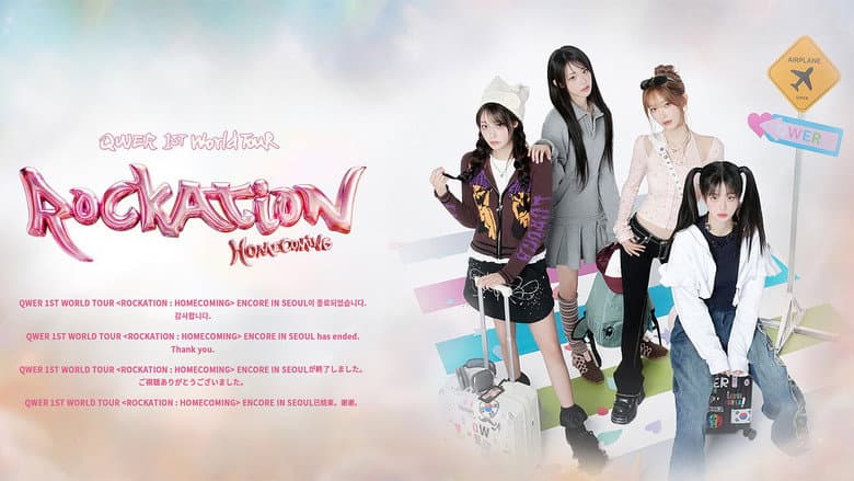 Kadr z QWER 1st WORLD TOUR - ROCKATION : HOMECOMING - ENCORE IN SEOUL